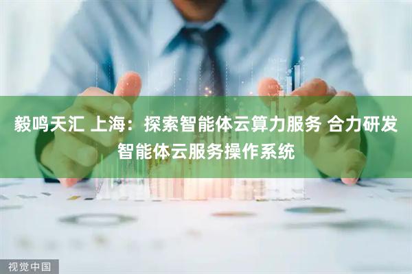 毅鸣天汇 上海：探索智能体云算力服务 合力研发智能体云服务操作系统